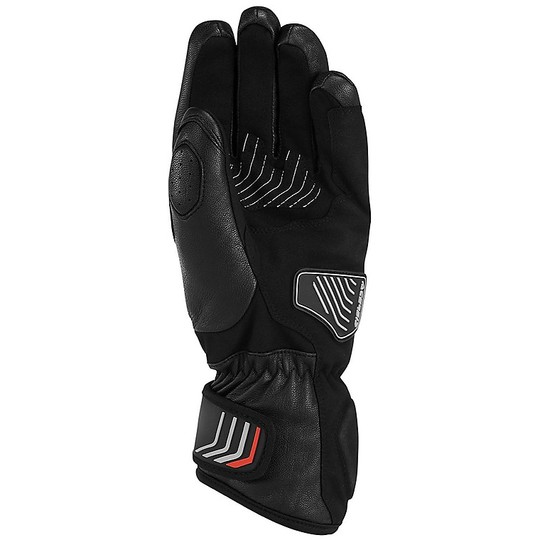 Technische Acerbis Motorrad-Handschuhe Winter-Leder mit Schutz Caley Blacks