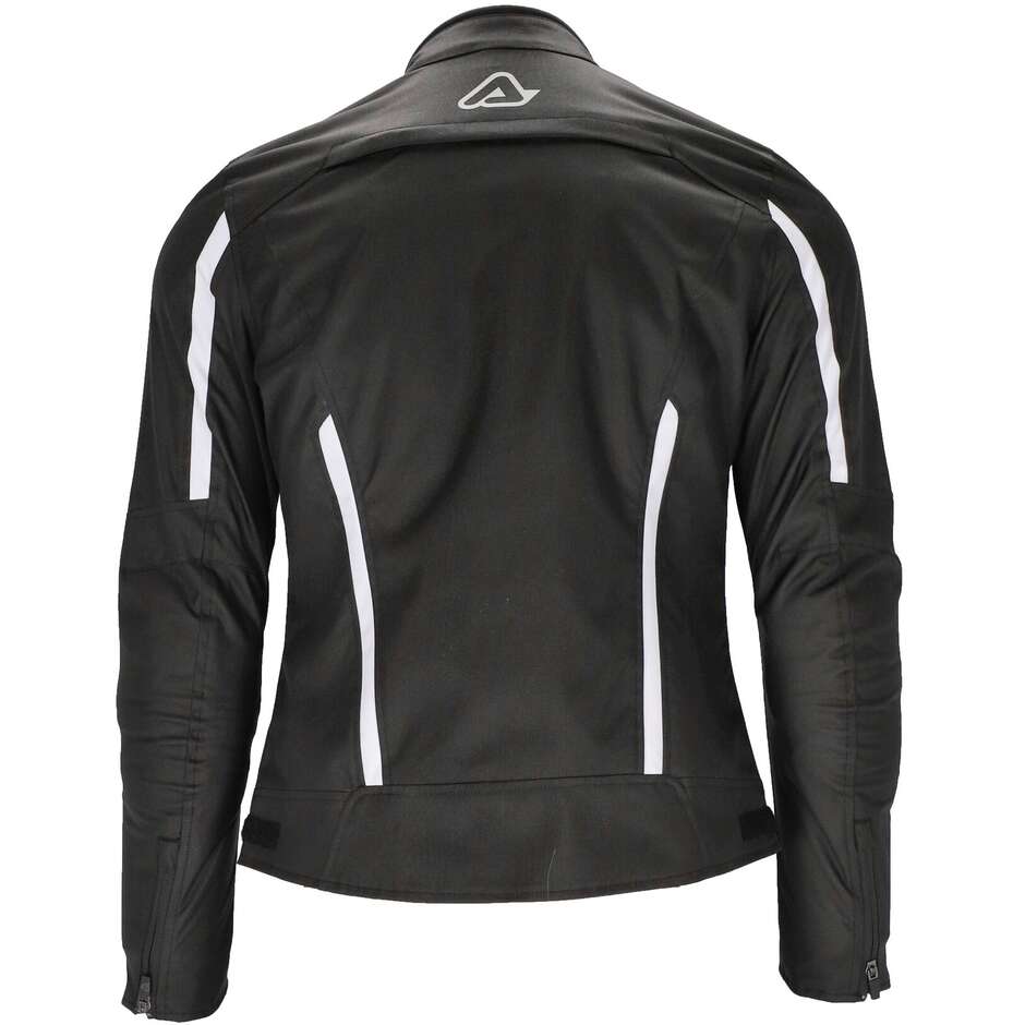 Technische Motorradjacke für Damen aus Acerbis X-MAT CE Lady Black White Fabric