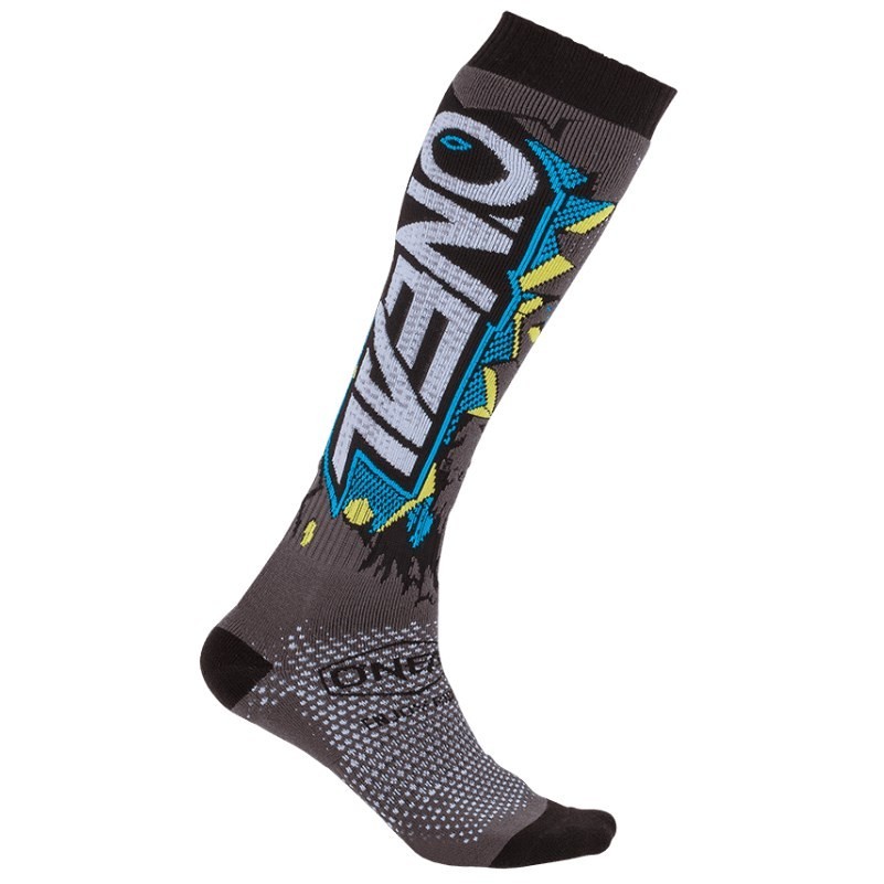 Technische Socken Oneal Pro MX Socke Moto Cross Enduto Mtb Grey