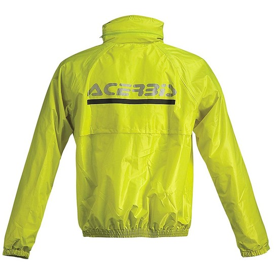 Teilbar fluoreszierende gelbe regen Anzug Jacke Regen Anzug Acerbis Logo