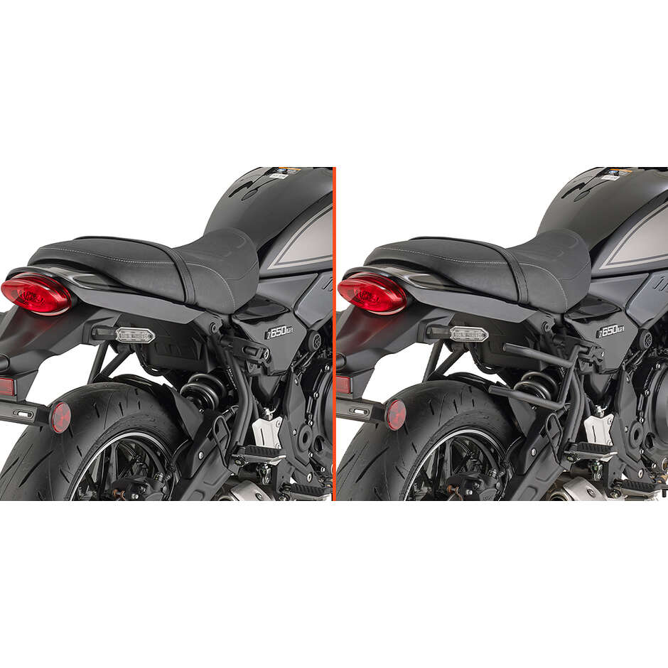 Telaietti specifici REMOVE-X a sgancio rapido per borse soffici laterali Kappa TR4131K Per KAWASAKI Z 650 RS (22-25)