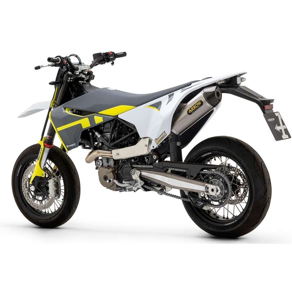 Terminale Arrow Race-Tech Titanio Fondello Carby Husqvarna 701 Enduro/Supermoto