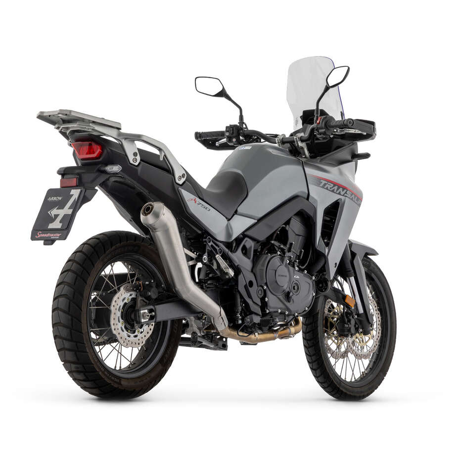 Terminale di Scarico Arrow Dakar Replica full nichrom Per Honda XL 750 TRANSALP (23-24)