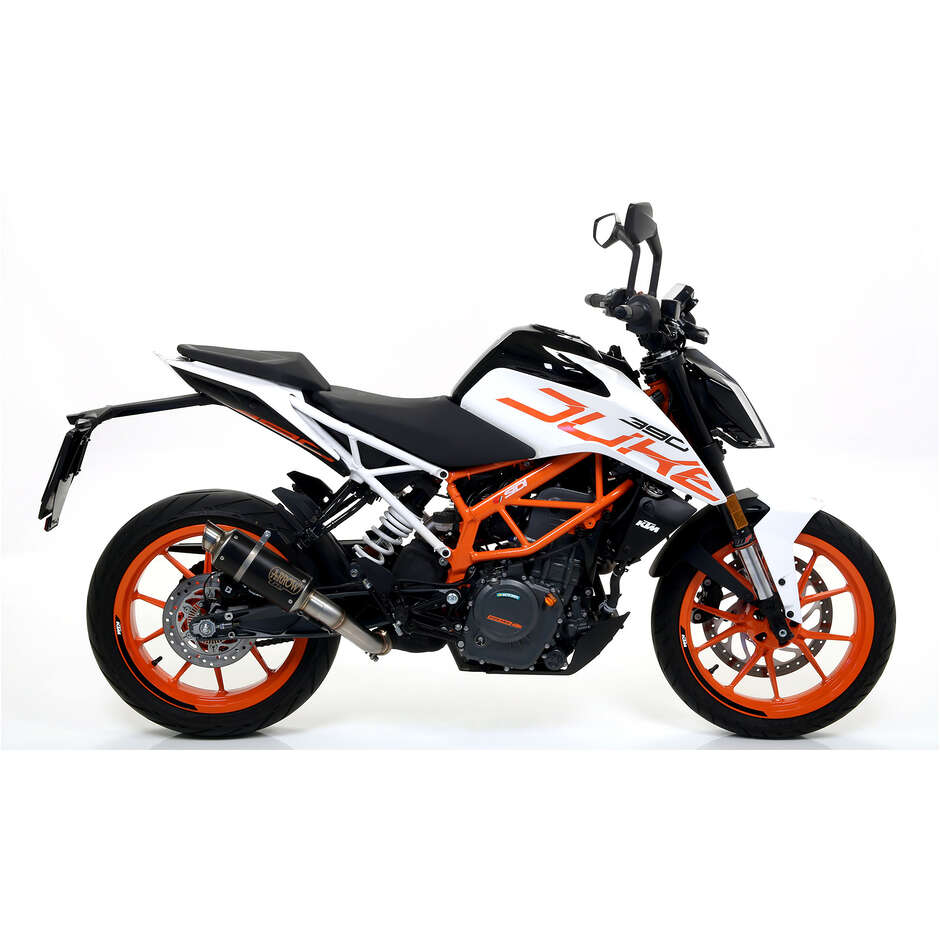 Terminale di Scarico Arrow GP2 Dark Per KTM DUKE 125 / 390 (17-20)