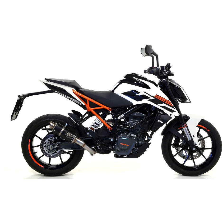 Terminale di Scarico Arrow GP2 Dark Per KTM DUKE 125 / 390 (17-20)