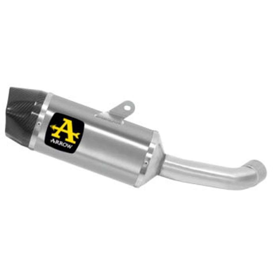 Terminale di Scarico Arrow Indy Race alluminio con fondello carby KTM DUKE 125 / 390 (21-23)