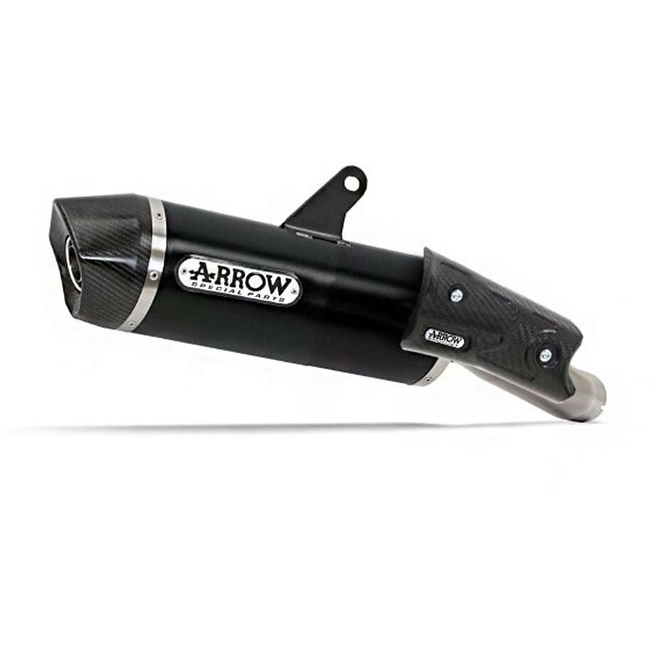 Terminale di Scarico Arrow Indy Race alluminio Dark con fondello carby Per Yamaha MT-10 (16-20)