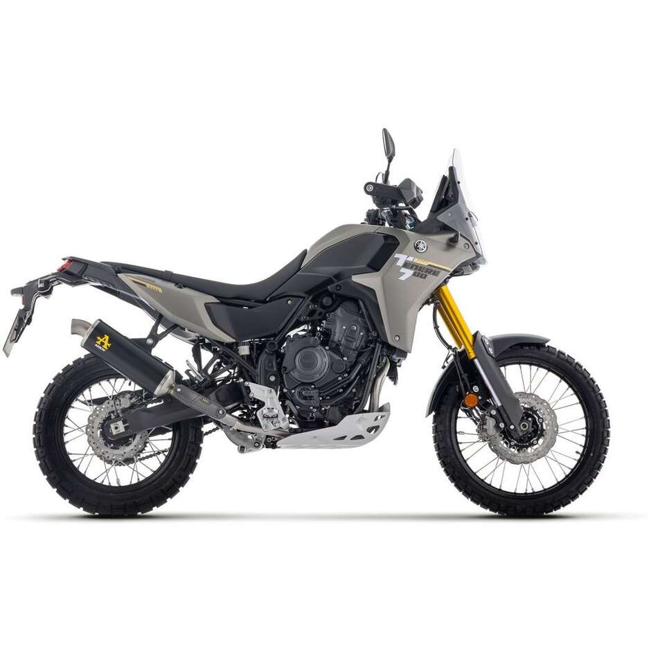 Terminale di Scarico Arrow Indy Race alluminio Dark con fondello inox Per Yamaha Tenere 700 (19-26)