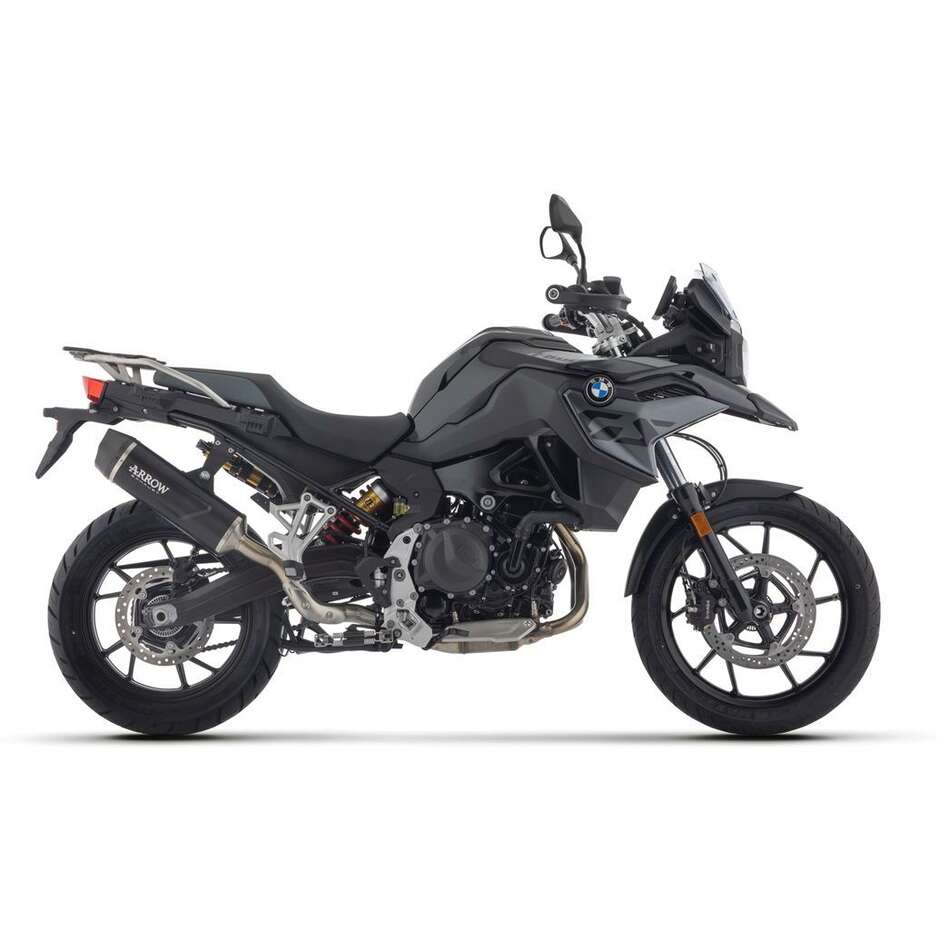 Terminale di Scarico Arrow Indy Race EVO alluminio Dark con fondello carby Per BMW F 900 GS / GS Adventure (24-26)