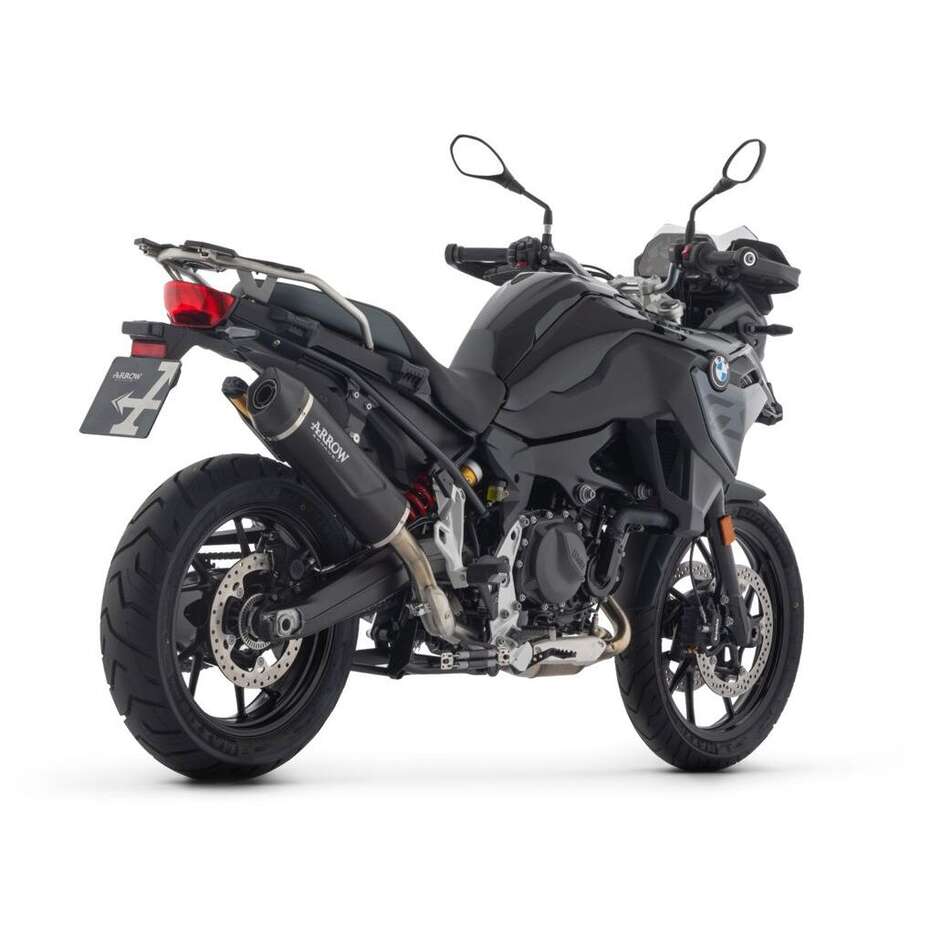 Terminale di Scarico Arrow Indy Race EVO alluminio Dark con fondello carby Per BMW F 900 GS / GS Adventure (24-26)