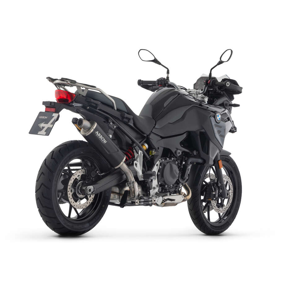 Terminale di Scarico Arrow Indy Race EVO alluminio Dark con fondello inox Per BMW F 800 GS (24-26); F 900 GS / GS Adventure (24-26)