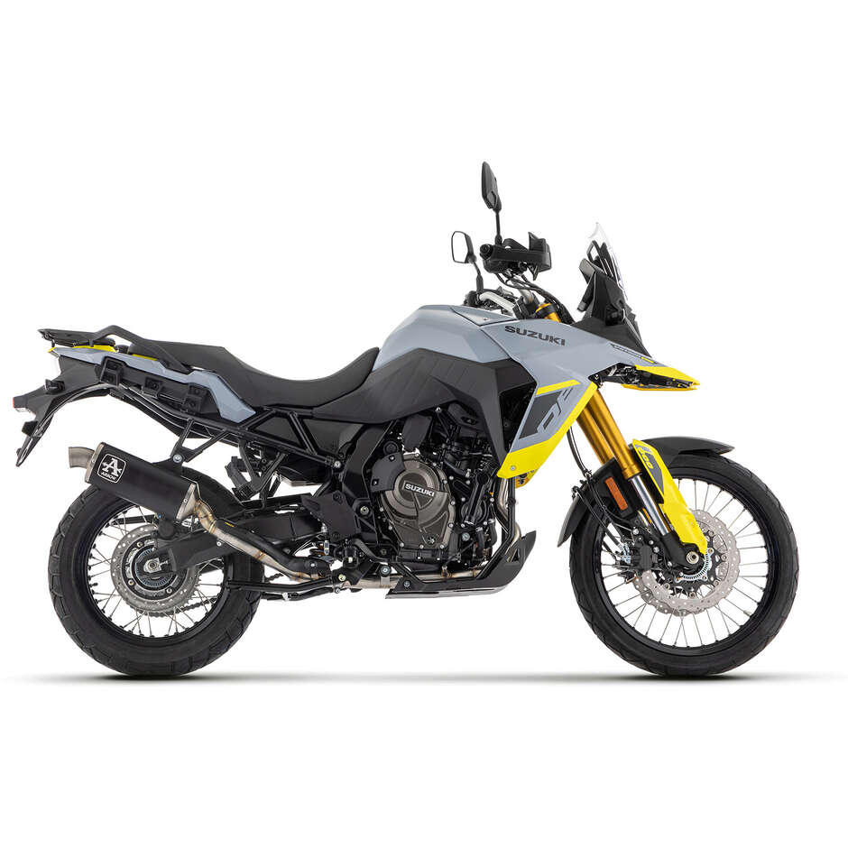 Terminale di Scarico Arrow Indy Race EVO alluminio Dark con fondello inox Per Suzuki V-STROM 800DE / SE (23-24)