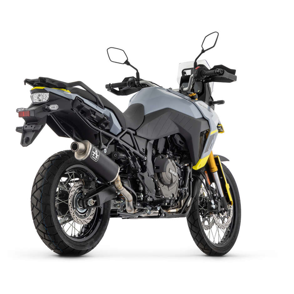 Terminale di Scarico Arrow Indy Race EVO alluminio Dark con fondello inox Per Suzuki V-STROM 800DE / SE (23-24)
