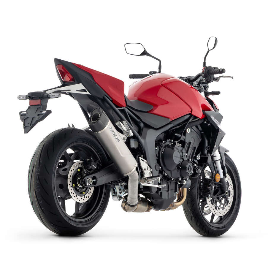 Terminale di Scarico Arrow Indy Race EVO titanio con fondello carby Per Honda CB 1000 Hornet / SP (25)