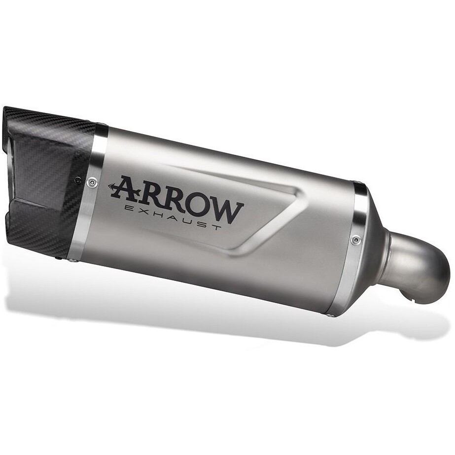 Terminale di Scarico Arrow Indy Race EVO titanio con fondello carby Per Kawasaki NINJA 650 / Z 650 (24-25)
