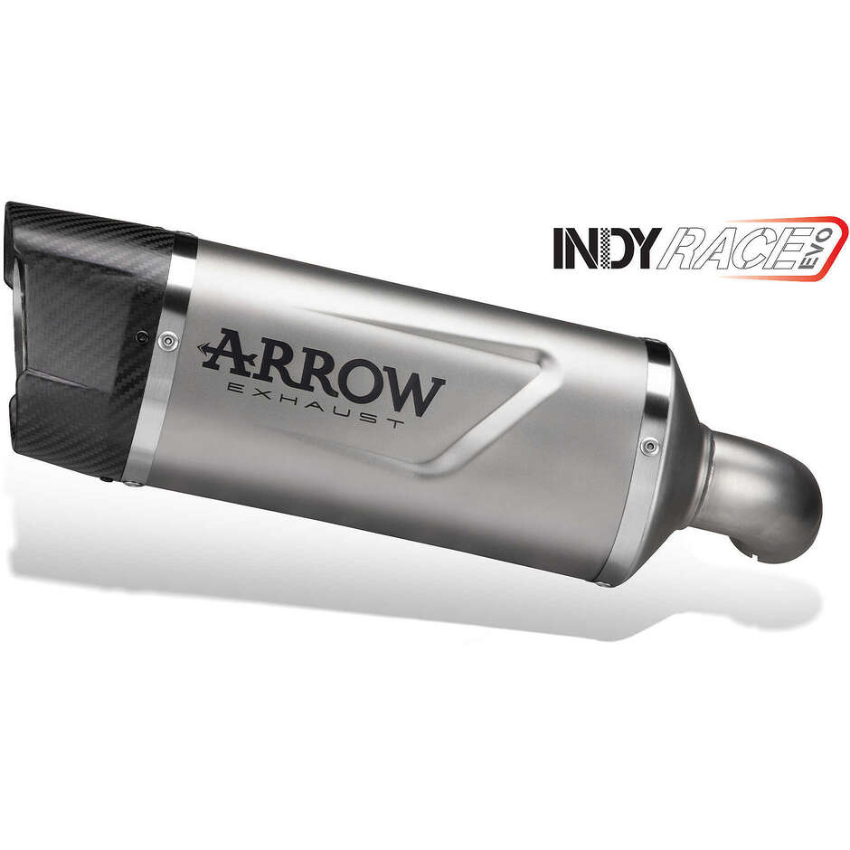 Terminale di Scarico Arrow Indy Race EVO titanio con fondello carby Per KTM DUKE 125 / 390 (24-25)