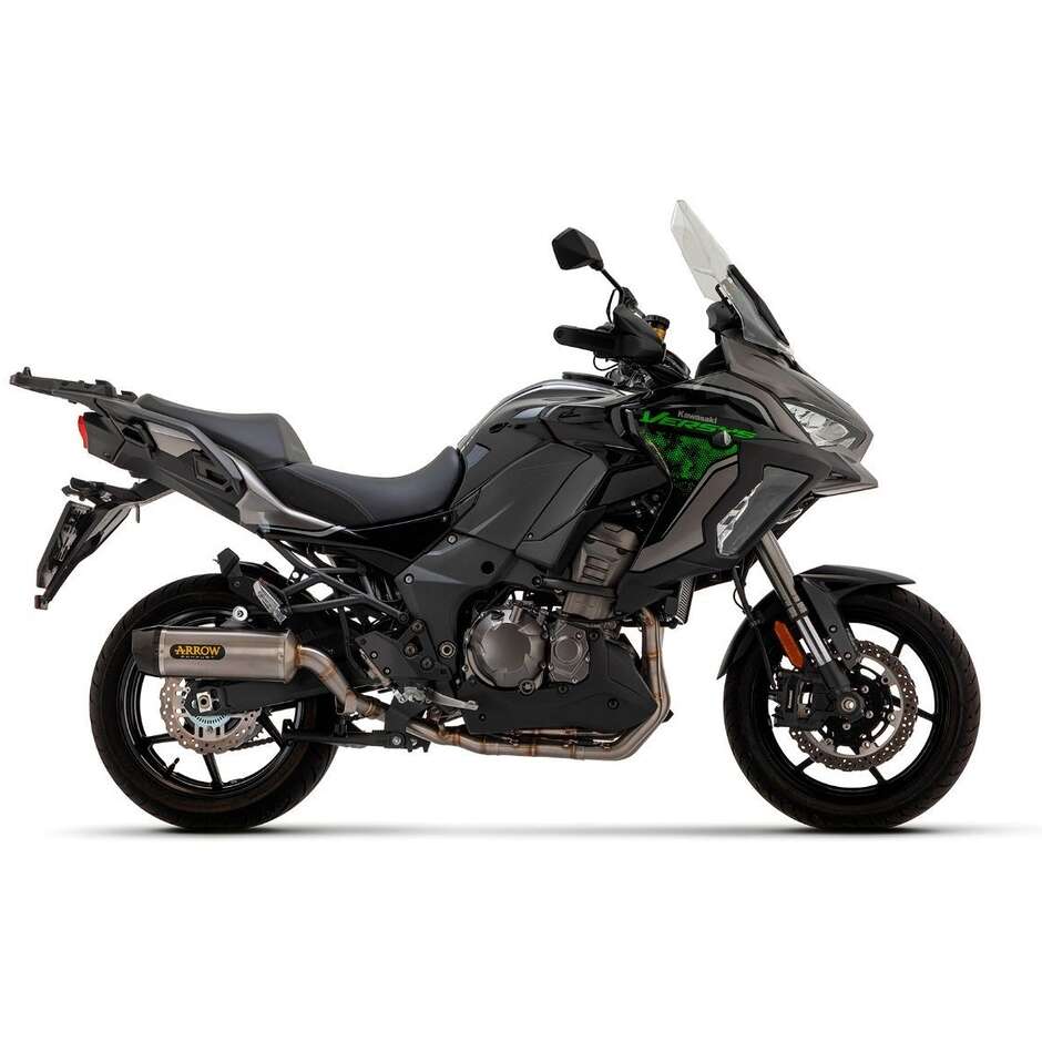 Terminale di Scarico Arrow Indy-Race in alluminio con fondello carby Per Kawasaki VERSYS 1000 (21-24)
