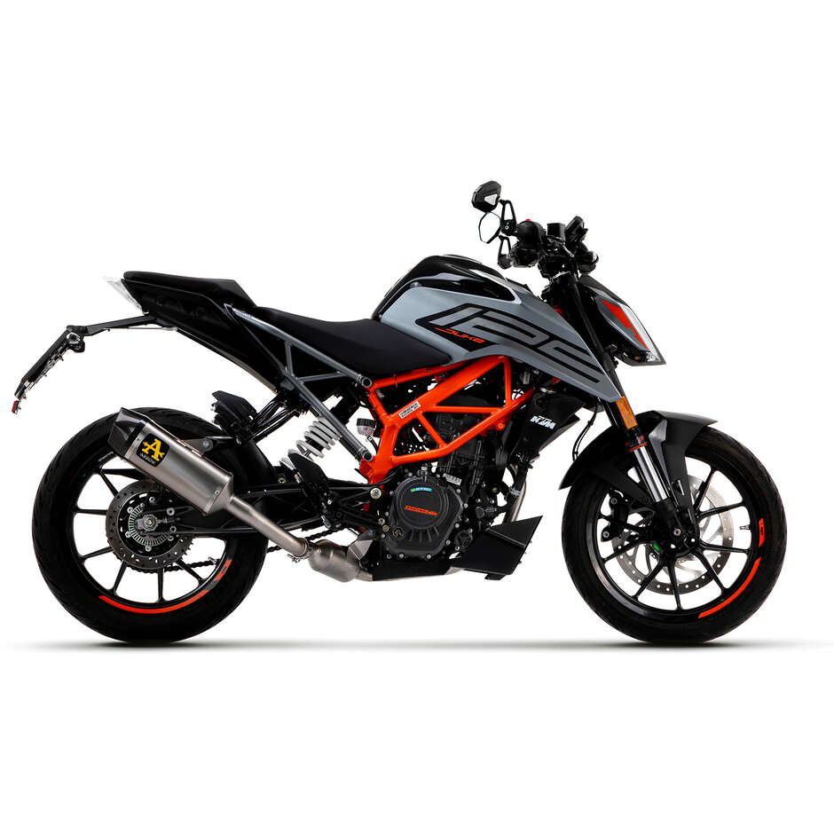 Terminale di Scarico Arrow Indy-Race titanio con fondello carby Per KTM DUKE 125 / 390 (21-23)