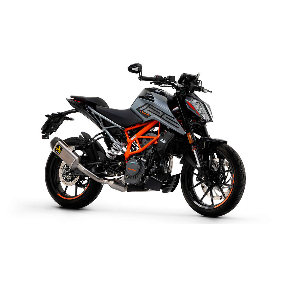 Terminale di Scarico Arrow Indy-Race titanio con fondello carby Per KTM DUKE 125 / 390 (21-23)