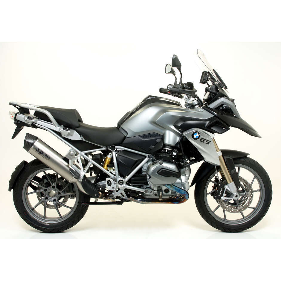 Terminale di Scarico Arrow Maxi Race-Tech alluminio con fondello carby Per BMW R 1200 GS / ADV (13-18); R 1250 GS / ADV (19-24)