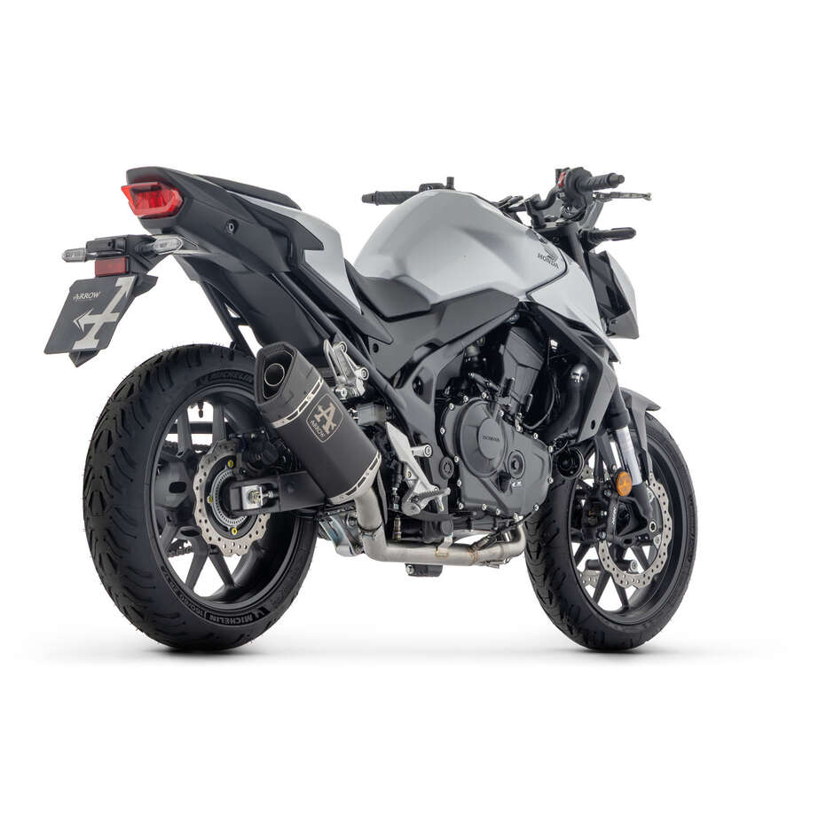 Terminale di Scarico Arrow Pista in titanio Dark Per Honda CB 750 Hornet (23-25)