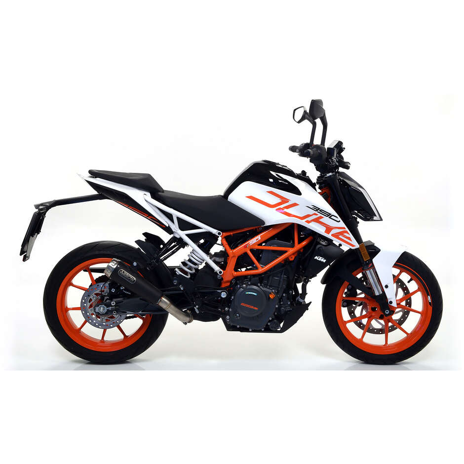 Terminale di Scarico Arrow Pro-Race nichrom Dark Per KTM DUKE 125 / 390 (17-20)