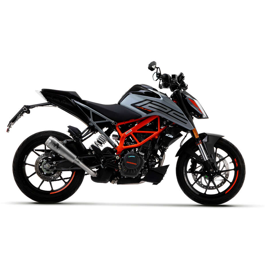 Terminale di Scarico Arrow Pro-Race nichrom Per KTM DUKE 125 / 390 (21-23)