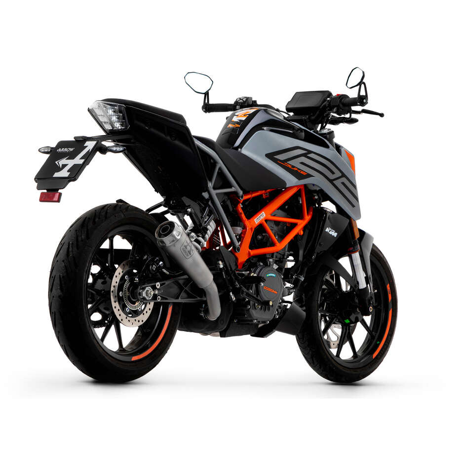 Terminale di Scarico Arrow Pro-Race nichrom Per KTM DUKE 125 / 390 (21-23)