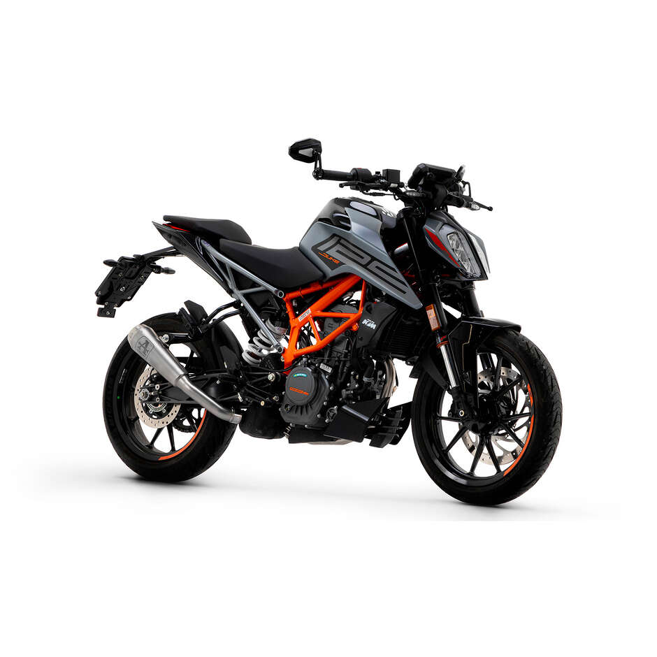 Terminale di Scarico Arrow Pro-Race nichrom Per KTM DUKE 125 / 390 (21-23)