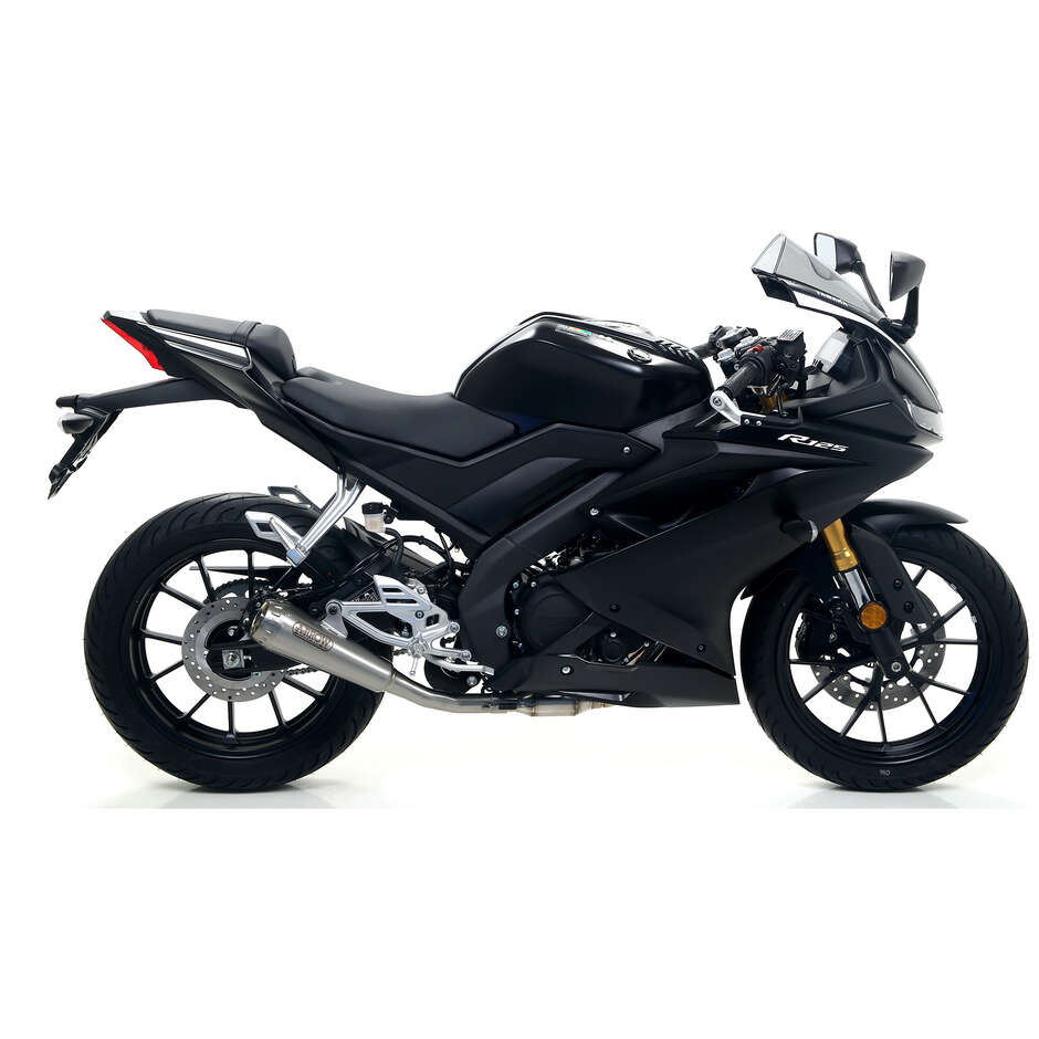 Terminale di Scarico Arrow Pro-Race nichrom Per Yamaha YZF-R 125 (21-22); MT-125 / XSR 125 (21-24)
