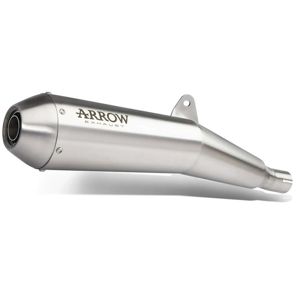 Terminale di Scarico Arrow Pro-Racing nichrom (Dx+Sx) Per Moto Guzzi V7 III (17-20)