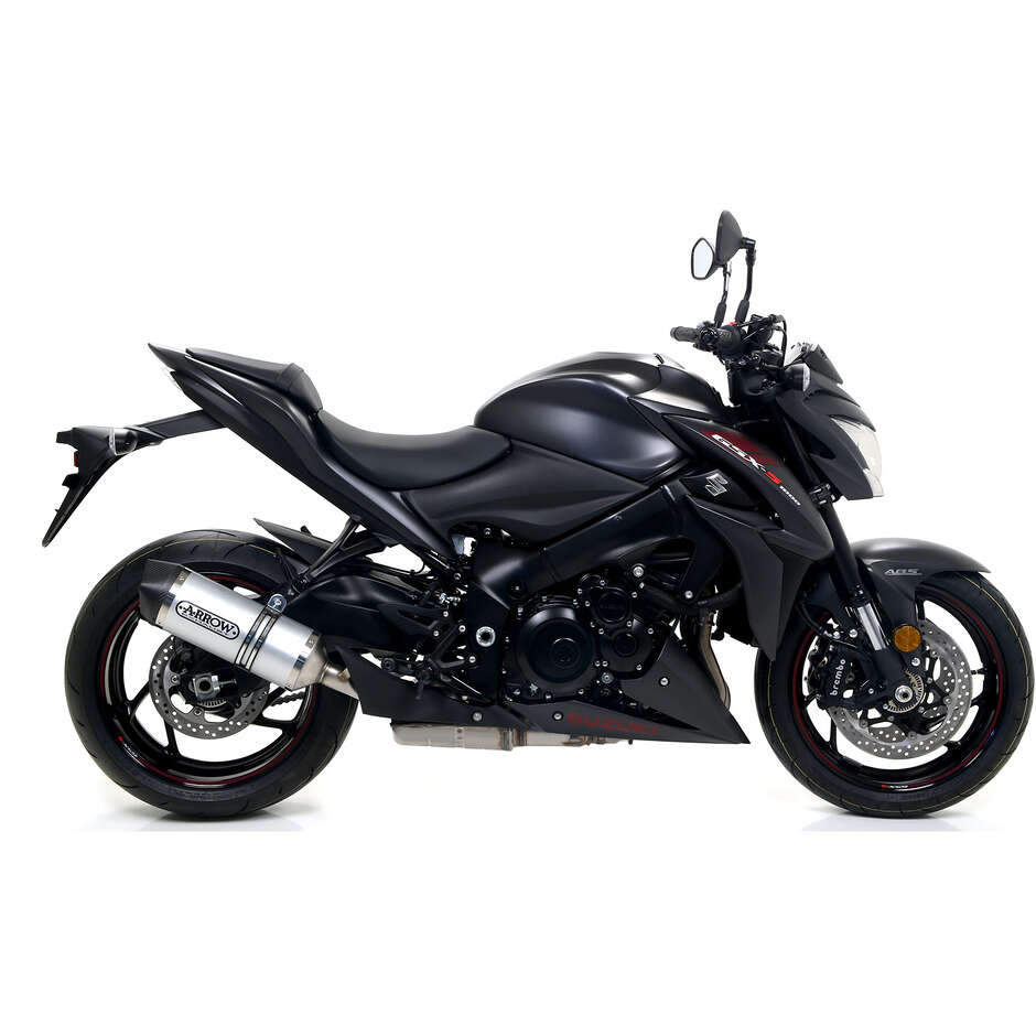 Terminale di Scarico Arrow Race-Tech alluminio con fondello carby Suzuki  Per GSX-S 1000 / 1000 F (15-20)
