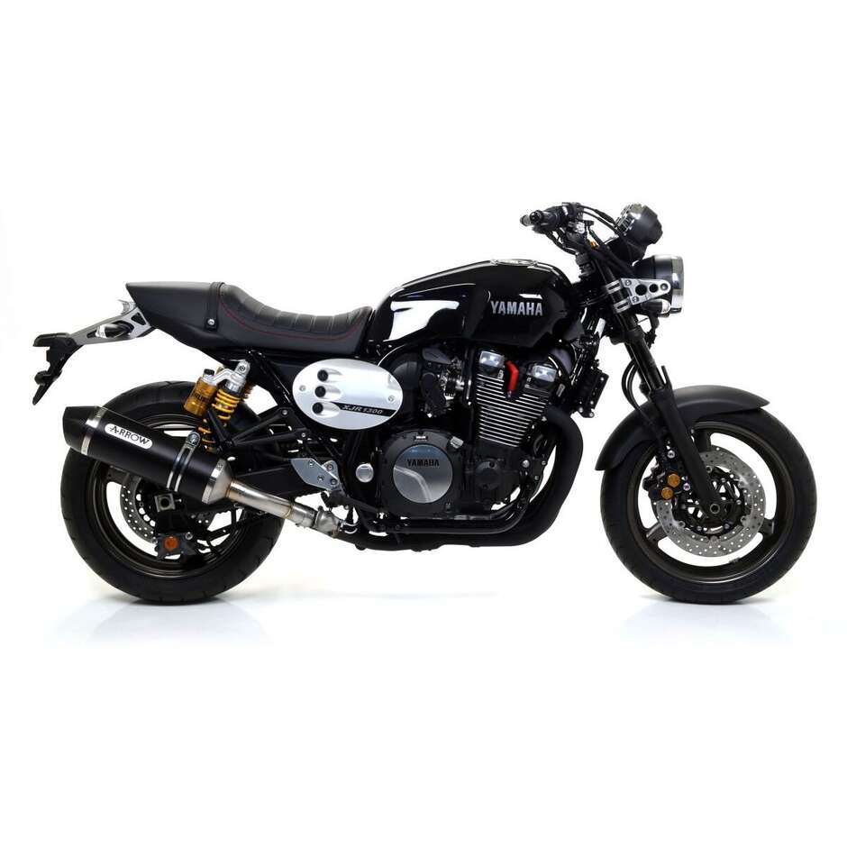 Terminale di Scarico Arrow Race-Tech alluminio Dark con fondello carby Per Yamaha XJR 1300 (07-17)