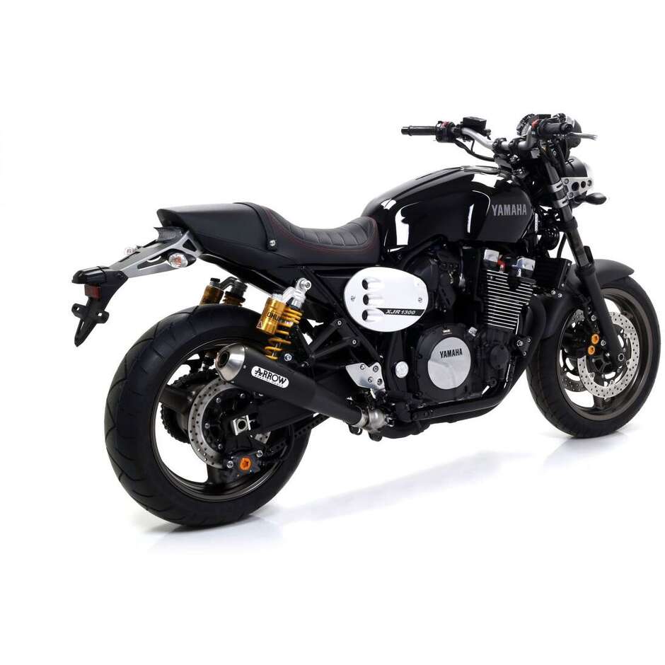 Terminale di Scarico Arrow Race-Tech alluminio Dark con fondello carby Per Yamaha XJR 1300 (07-17)