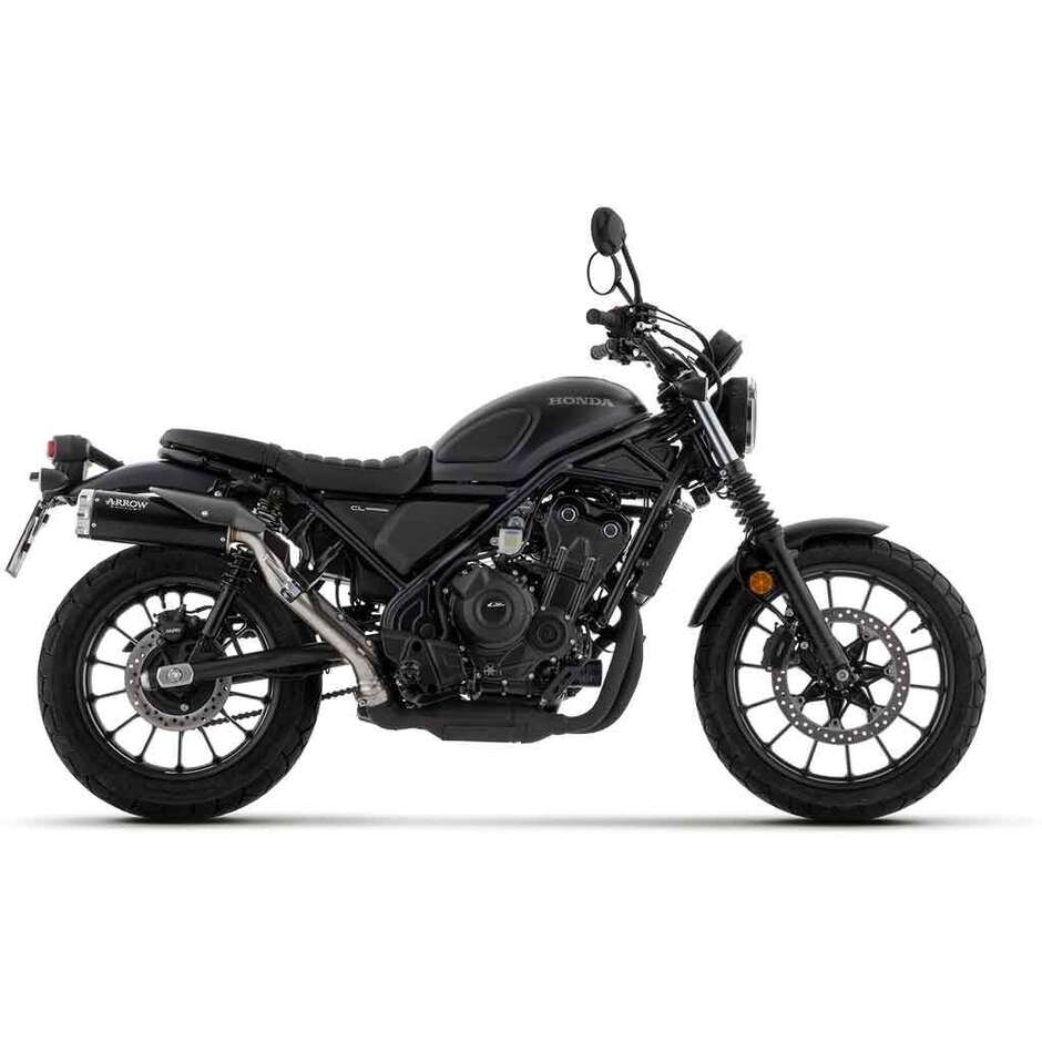 Terminale di Scarico Arrow Rebel con fondello in alluminio lucido Per Honda CL 500 (23-24)