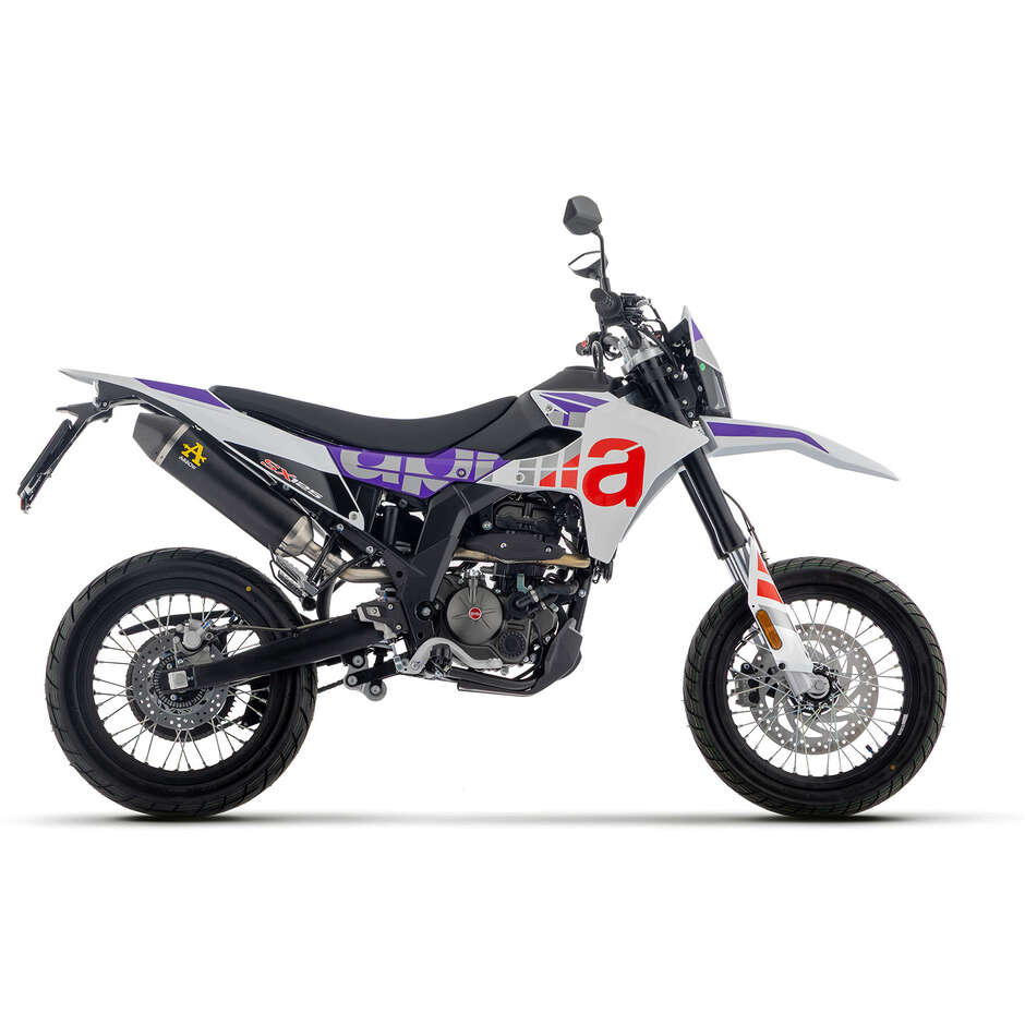 Terminale di Scarico Arrow Thunder alluminio Dark con fondello carby Per Aprilia RX / SX 125 (25-26)