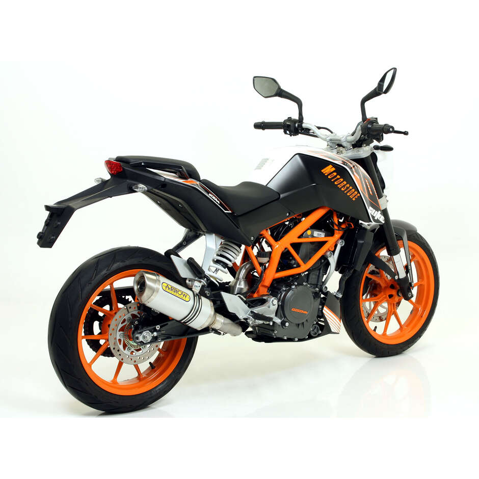 Terminale di Scarico Arrow Thunder alluminio Per KTM DUKE 390 (13-16) / RC 125/390 (15-16)
