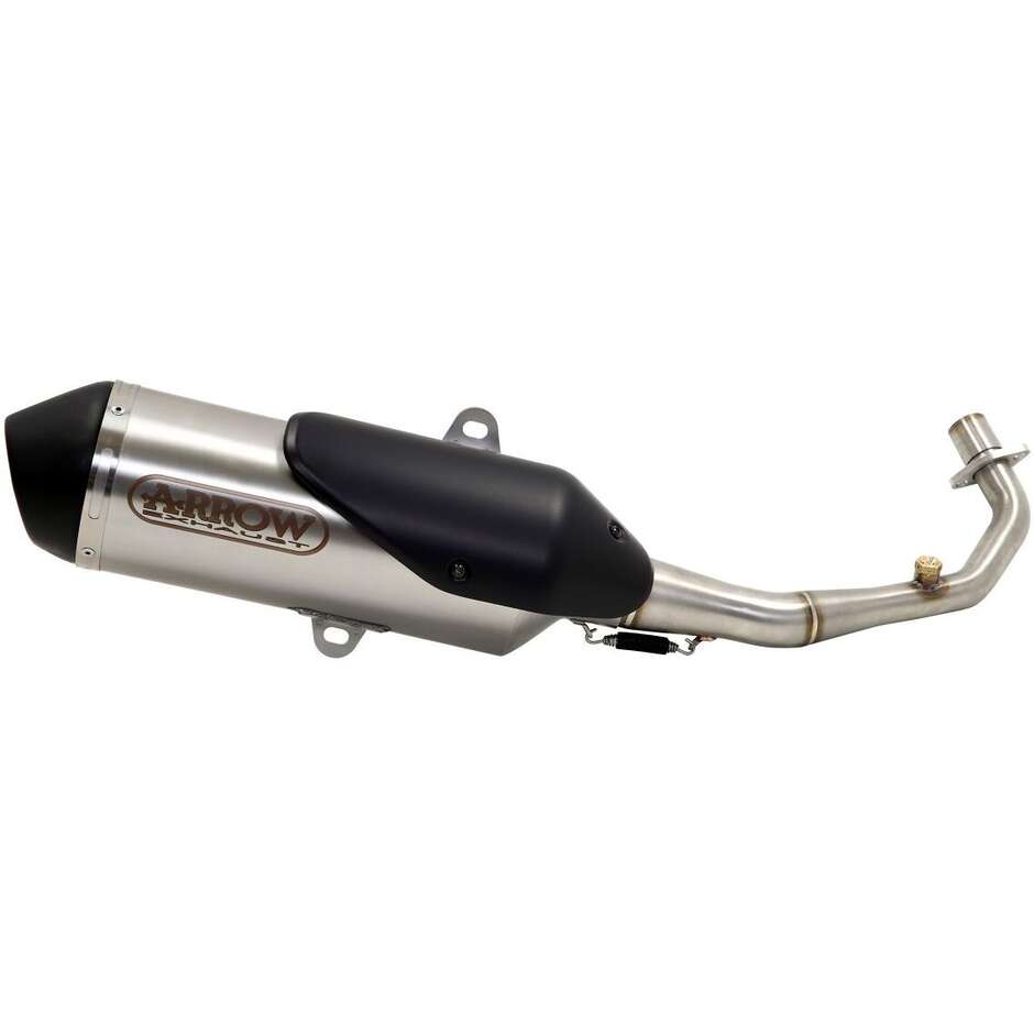 Terminale di Scarico Arrow Urban acciaio inox con fondello Dark Per SYM CruiSym 300 (17-20)