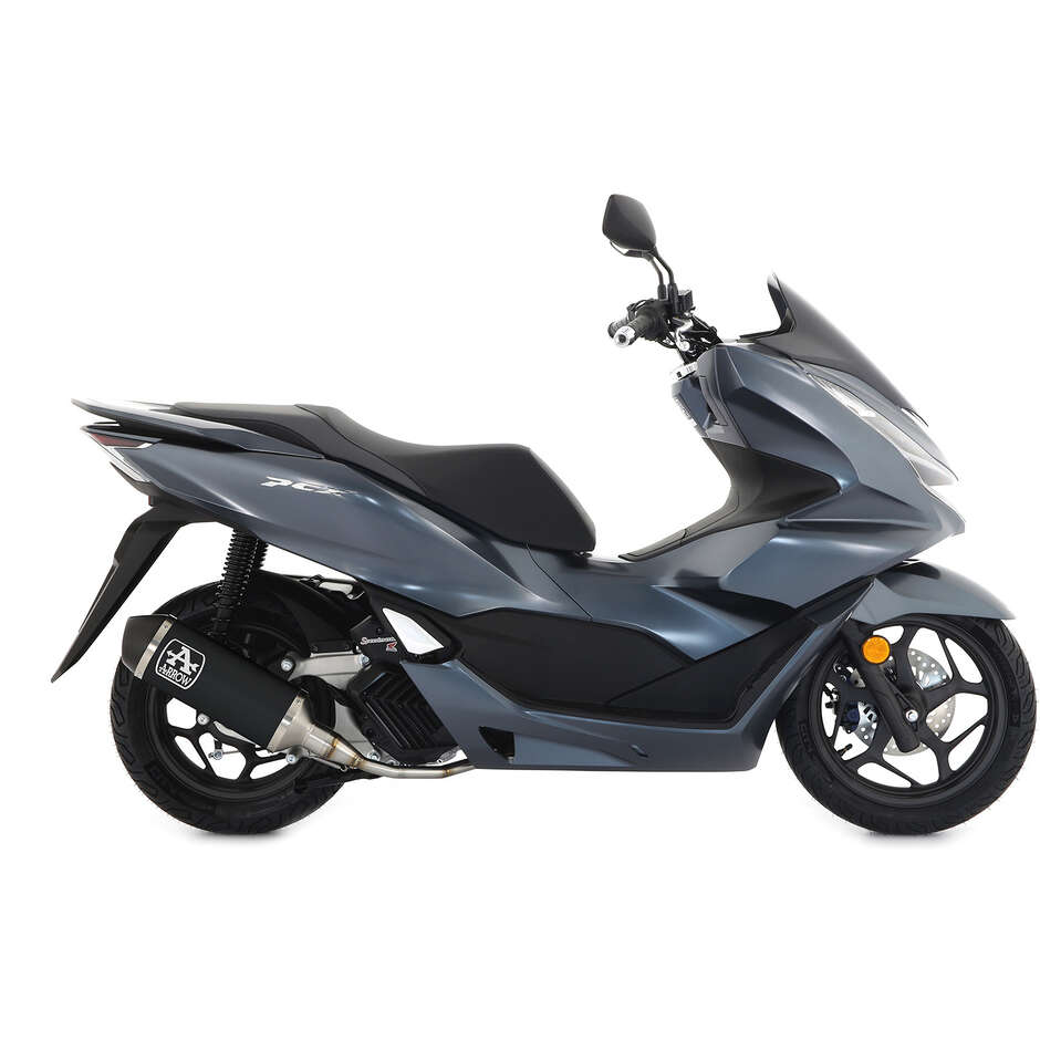 Terminale di Scarico Arrow Urban alluminio Dark con fondello in carbonio Per Honda PCX 125 (21-24)
