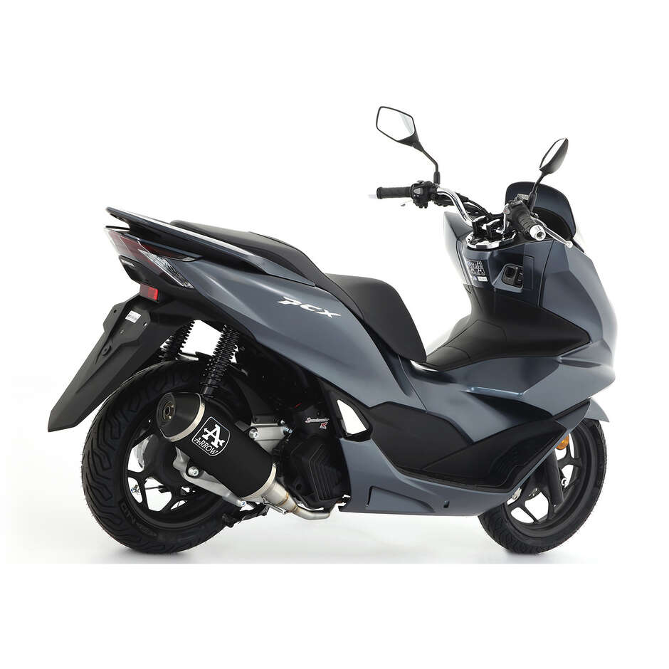 Terminale di Scarico Arrow Urban alluminio Dark con fondello in carbonio Per Honda PCX 125 (21-24)