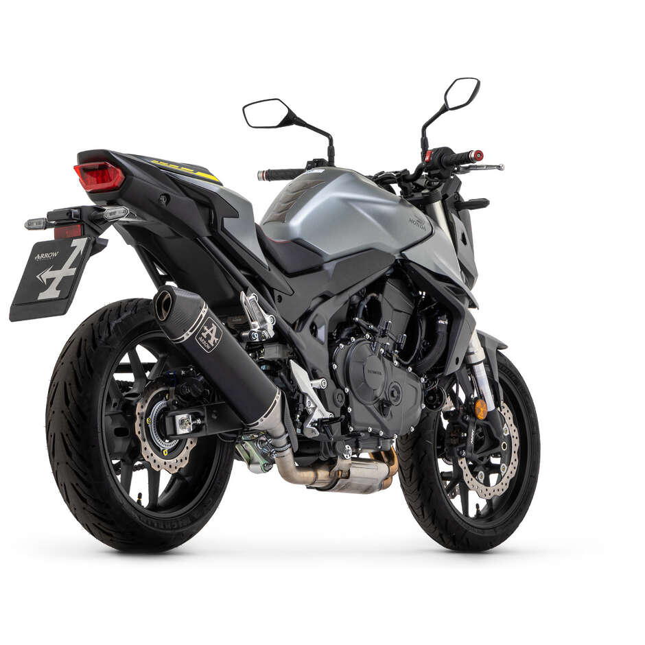 Terminale di Scarico Arrow Veloce in alluminio Dark Per Honda CB 750 Hornet (23-24)