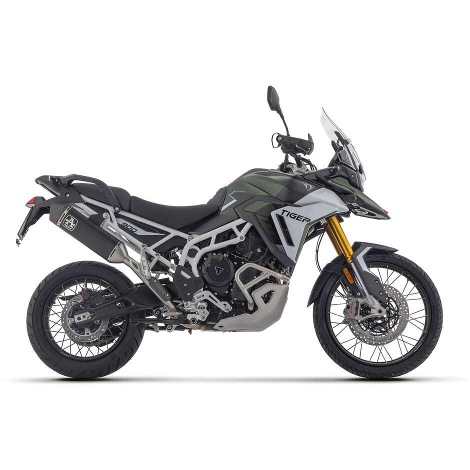 Terminale di Scarico Arrow Veloce in alluminio Dark Per Triumph TIGER 900 GT/ G PRO (24-26)