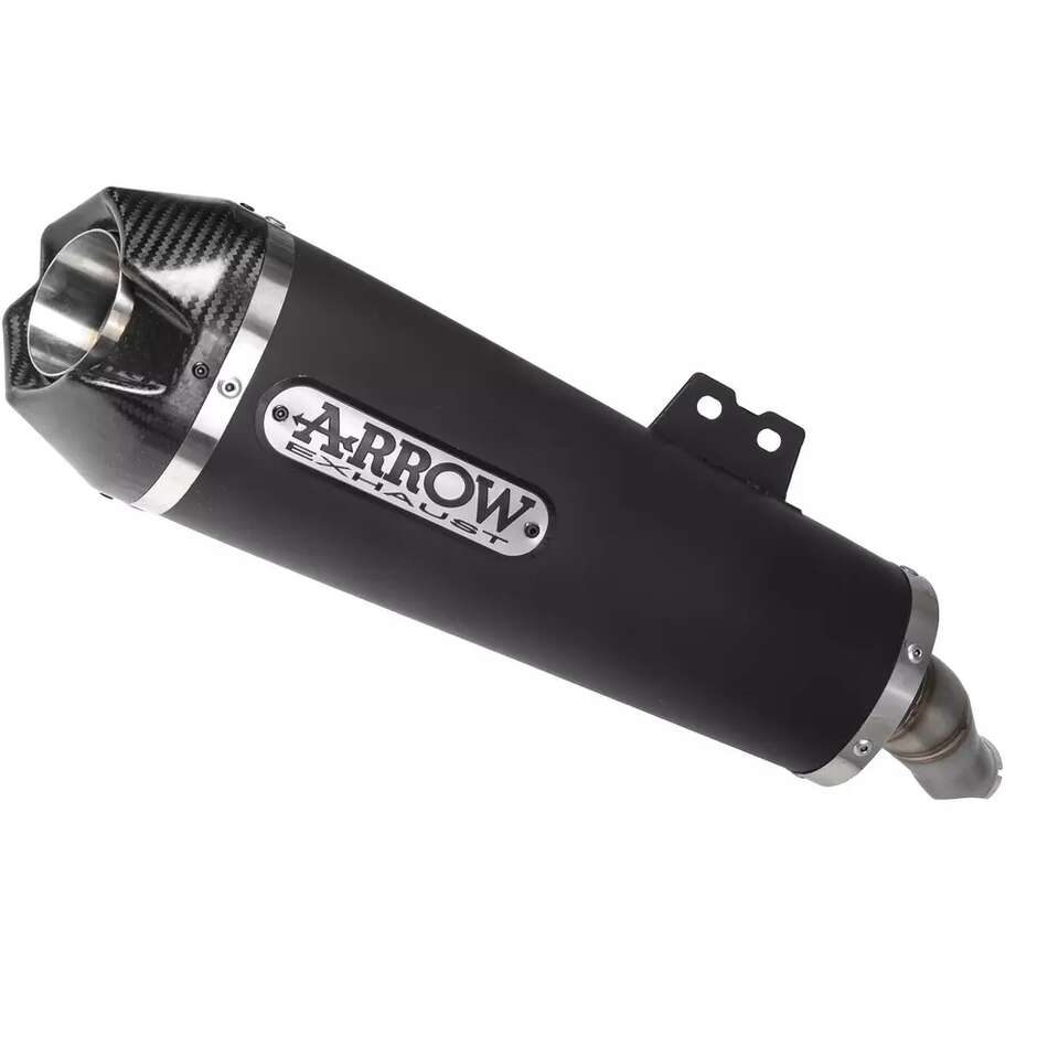 Terminale di Scarico Arrow Works nichrom Dark con fondello carby Per Benelli 502 C (19-20)