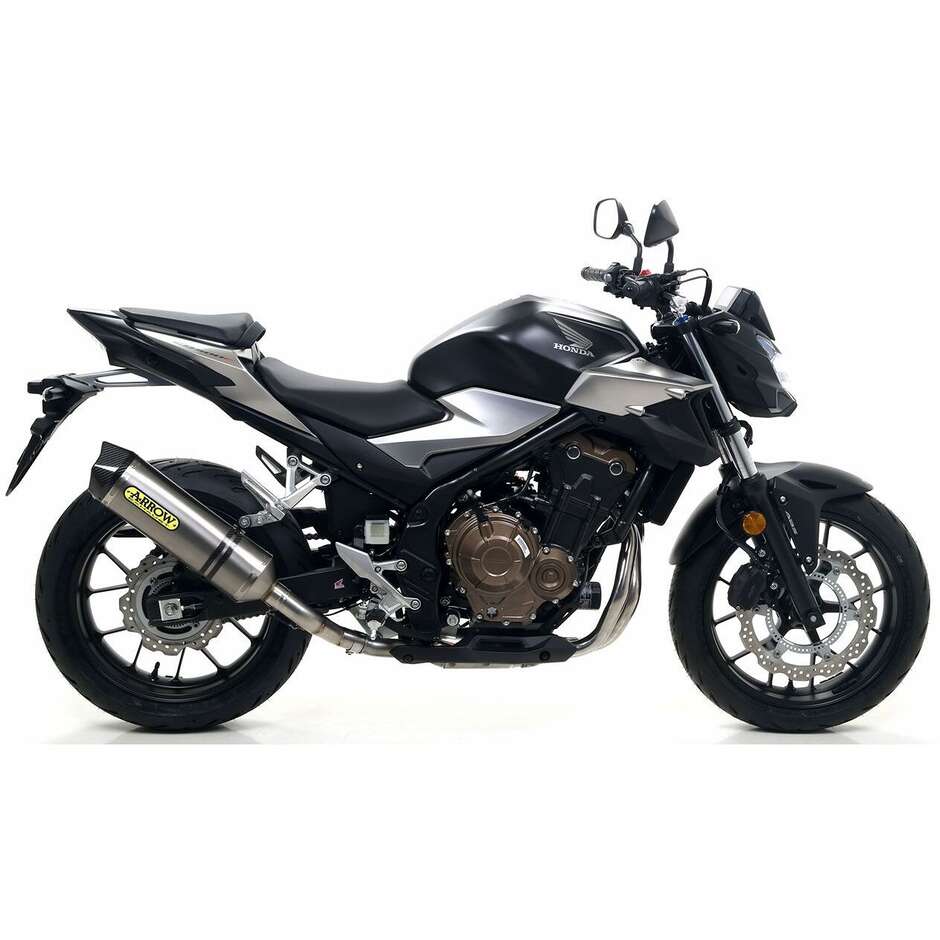 Terminale di Scarico Arrrow Race-Tech titanio con fondello carby Per Honda CB 500 F (19-20); CBR 500 R (19-20)