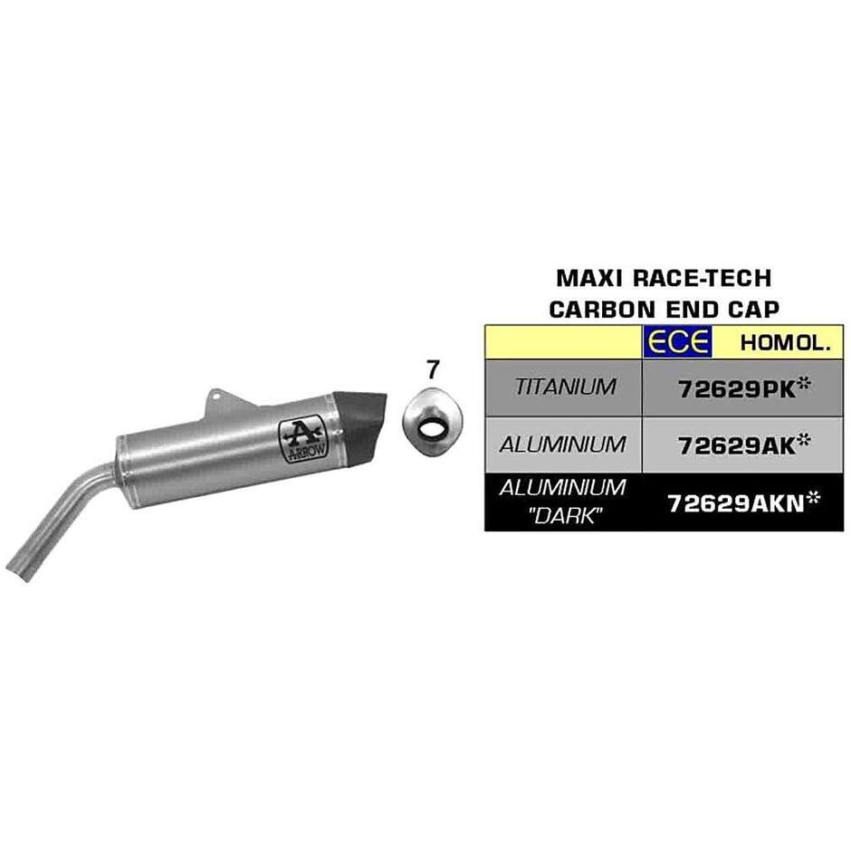 Terminale di Scarico Maxi Race-Tech Approved alluminio con fondello carby Per BMW F 850 GS (18-20)