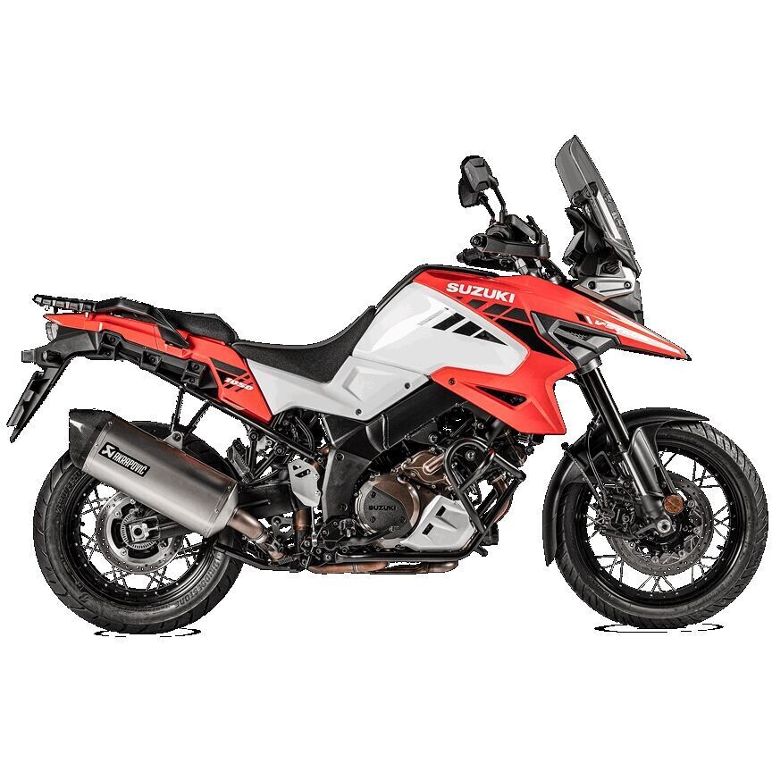 Terminale di Scarico Slip-On Akrapovic S-S10SO18-HAFT Per SUZUKI V-Strom (14-20); V-Strom (20-25)
