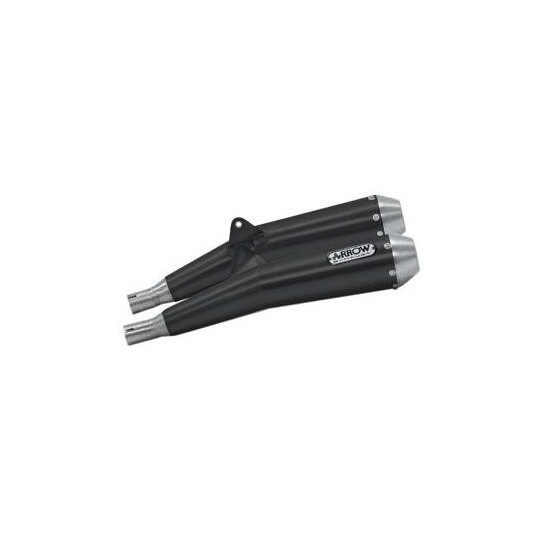 Terminali Pro-Racing nichrom Dark (Dx+Sx) Per Triumph taglia uni