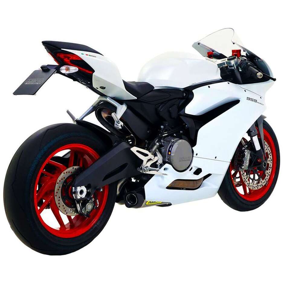 Terminali Arrow Racing Works Titanio (Dx+Sx) Fondello Carby Ducati Panigale 959 2016-2019