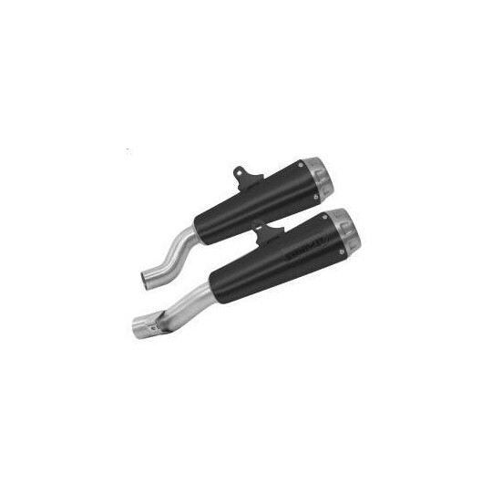 Terminali di Scarico Pro-Race nichrom Dark (Dx+Sx) Per taglia un