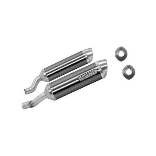 Terminali di Scarico Thunder Approved Aluminium Dark ( taglia un